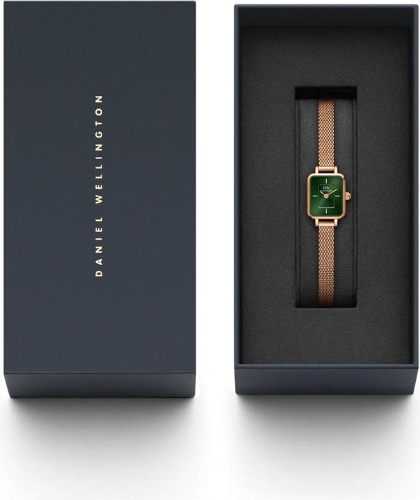 Produktbild Daniel Wellington Quadro Mini Melrose Emerald Rose Gold (Analoguhr)