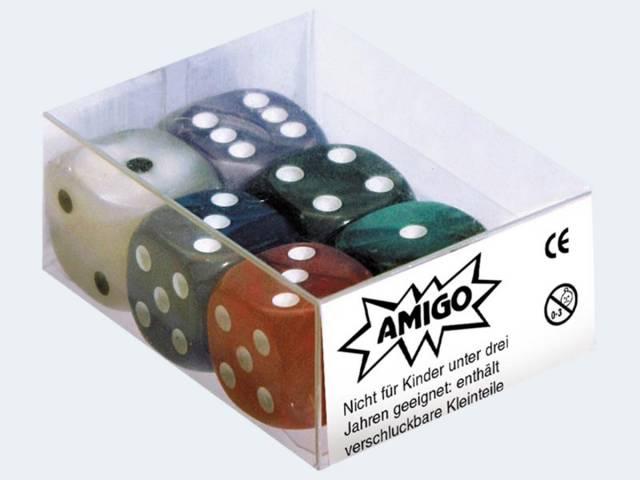 Immagine prodotto Amigo 6 cubi da 16 mm di madreperla di 6 colori diversi