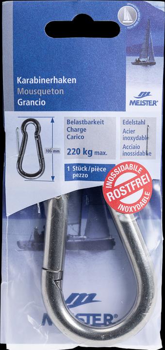 Produktbild Meister Karabinerhaken Edelstahl ø 10 mm 100 mm