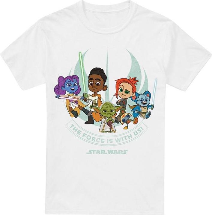 Immagine prodotto Star Wars Young Jedi Adventure The Force Is With Us Maglietta Uomo (M)
