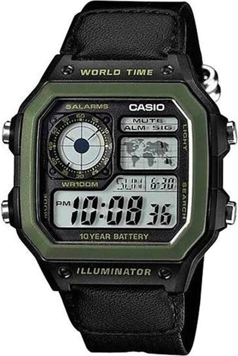 Actual product image Casio AE-1200WHB-1BVDF Clock (Digital watch, 43 mm)