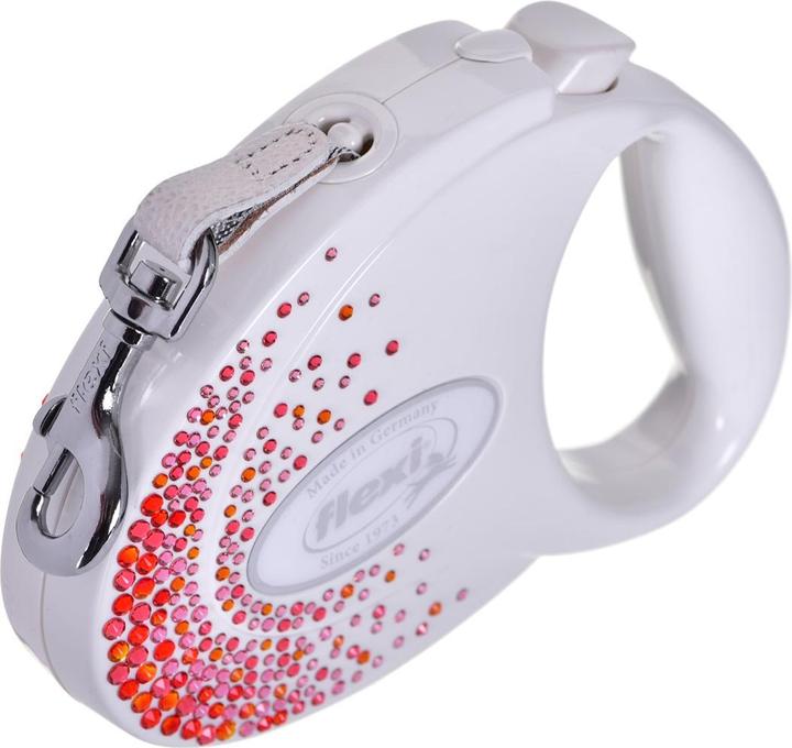 Produktbild Flexi Glam Splash Orient with Swarovski crystals M - Hund Rückziehbare Leine - 5 m - Weiss (M, Hund, Allgemein)