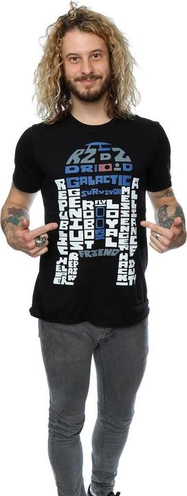 Image du produit Star Wars - T-shirt R2-D2 TEXT HEAD - Homme (S)