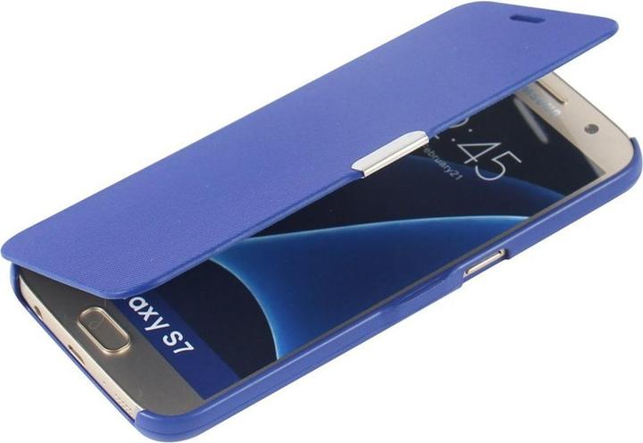 Produktbild König Design Flip Cover Schutzhülle Case Handyhülle Bookstyle für Samsung Galaxy S8 Blau Neu (Samsung Galaxy S8+)