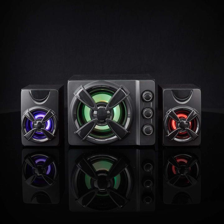 Produktbild Nedis Gaming-Lautsprecher | Lautsprecherkanäle: 2.1 | Stromversorgung über USB | 3.5 mm Stecker | 33