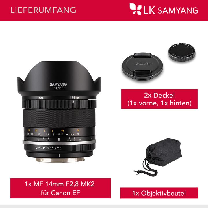 Actual product image Samyang 14mm f/2.8 MKII Canon EF (Canon EF, APS-C / DX)