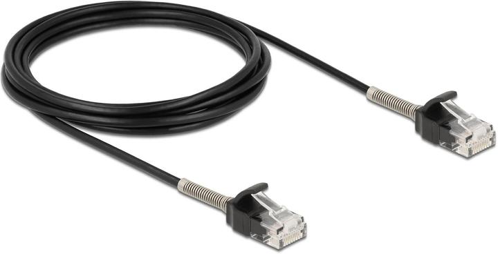 Produktbild Delock Kabel RJ45 Stecker zu RJ45 Stecker mit Knickschutz Cat.6A 3 m schwarz (U/UTP, CAT6a, 3 m)