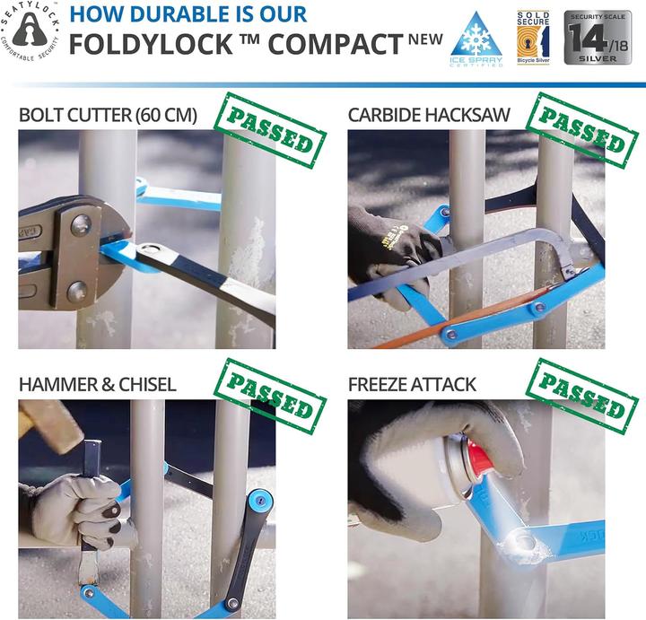 Actual product image Seatylock FoldyLock Compact (85 cm)