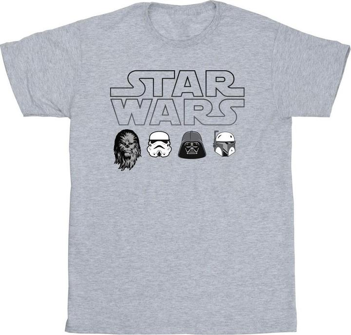 Image du produit Star Wars - T-shirt CHARACTER HEADS - Homme (3XL)