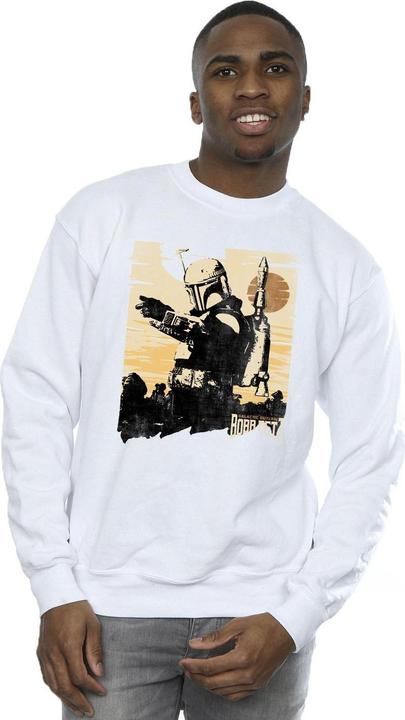 Actual product image Star Wars Mens The Book Of Boba Fett Points Sweatshirt (S)