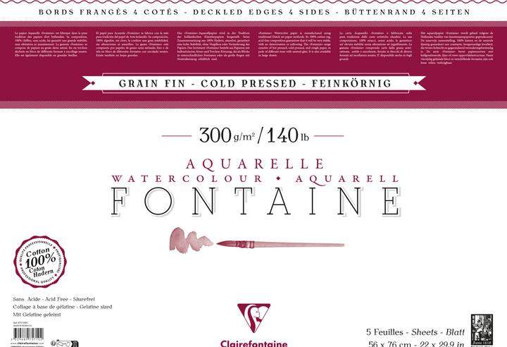 Actual product image Clairefontaine Pack Fontaine (300 g/m², 5 x)