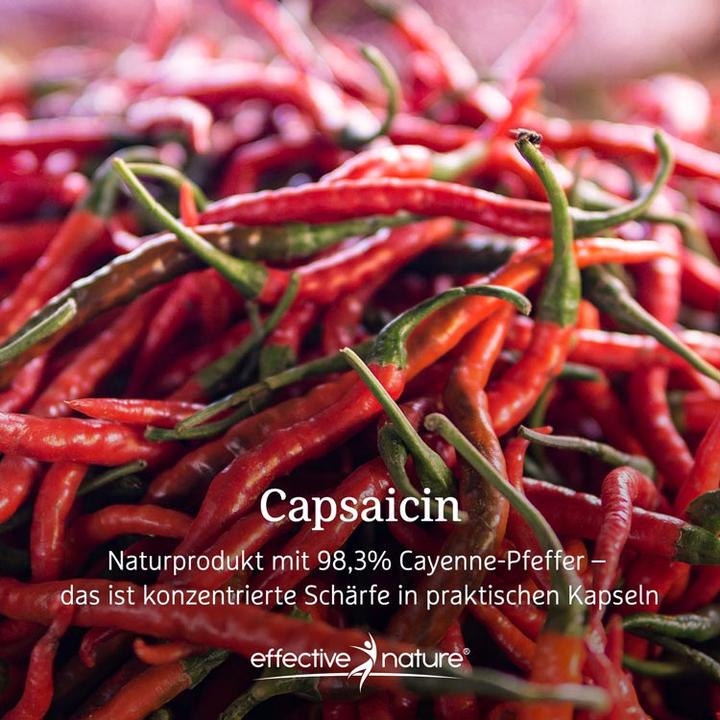 Immagine prodotto Effective Nature Capsaicina dal pepe di Caienna (60 Pezzo/i, Pillole)