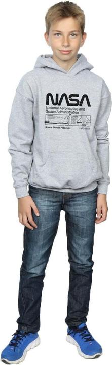 Actual product image Nasa Boys Space Shuttle Hoodie (152, 158)