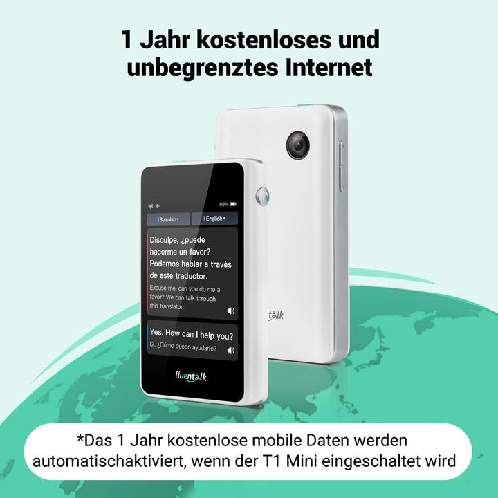 Produktbild Timekettle Fluentalk T1 Mini Handübersetzer (1 GB)