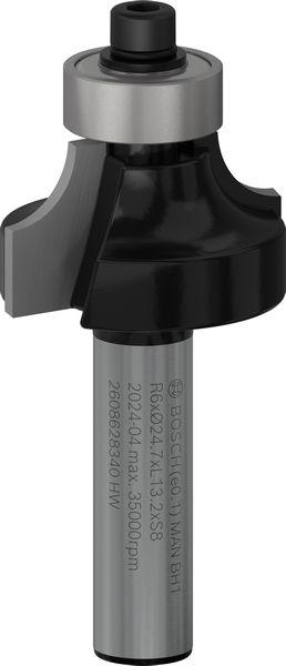 Immagine prodotto Bosch Professional Zubehör Fresa per arrotondare, 8 mm, R1 6 mm, L 13,2 mm, G 53 mm