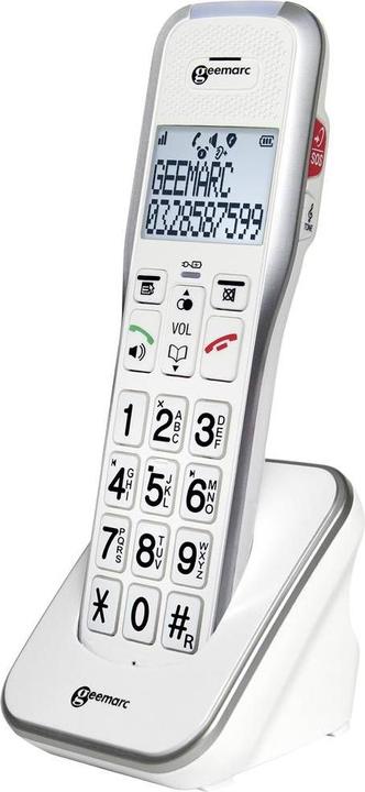 Image du produit Geemarc AMPLIDECT 595-2 PHOTO Téléphone sans fil pour seniors Répondeur, touches photo Écran rétroéclairé