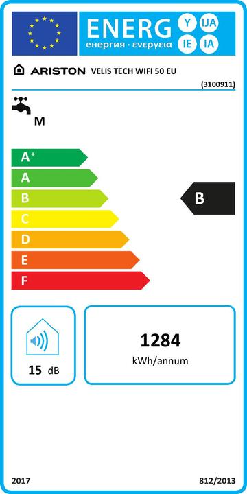Energy Label GCS Velis Tech WiFi 50 EU