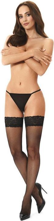 Kotek KO H004 visnet hold ups zwart S/M (S/M)