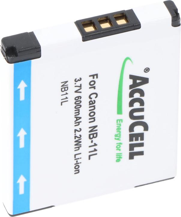 Produktbild AccuCell Akku passend für Canon NB-11L, NB-11LH Akku, Ixus 125 HS, 240, PowerShot A2300 (Akku)