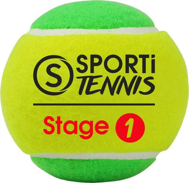 Sporti Beutel mit 3 Tennisbällen Stage 1