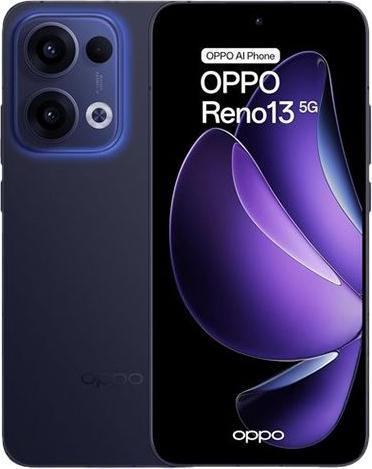 Actual product image OPPO Reno 13 (256 GB, Luminous Blue, 6.59", Dual SIM, 8 Mpx, 5G)