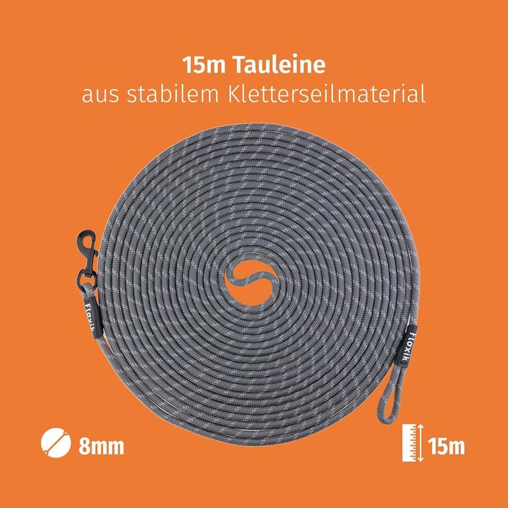Produktbild Floxik Reflektierende Hundeschleppleine mit Handschlaufe (Hund)