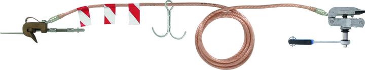 Actual product image Dehn EKV R H 50 12000 EuK device 50 qmm L 12 m. w. Hook w. rail clamp A