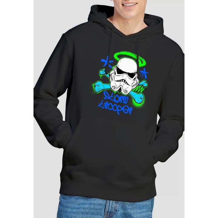 Actual product image Star Wars Mens Stormtrooper Stencil Hoodie (M)