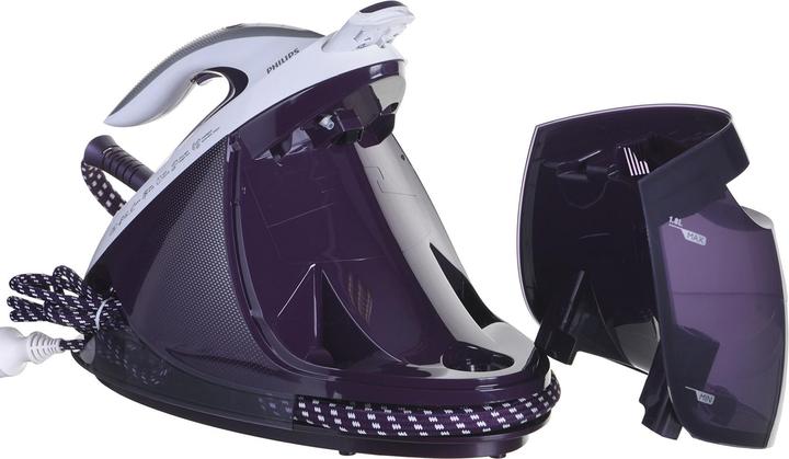 Actual product image Philips GC9660/30 steam ironing station T-ionicGlide soleplate Purple, White (2700 W, 520 g/min)