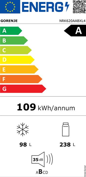 Energy Label Gorenje NRK620AABXL4 (336 l)