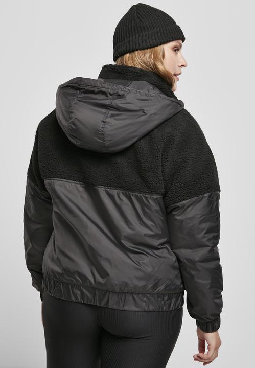 Actual product image Urban Classics Ladies Sherpa Mix Pull Over Jacket (M)