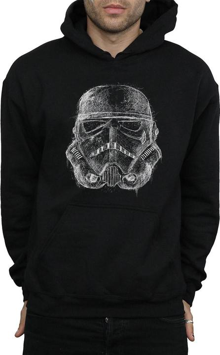 Immagine prodotto Star Wars Stormtrooper Scribble Helmet Felpa con Cappuccio Uomo (3XL)