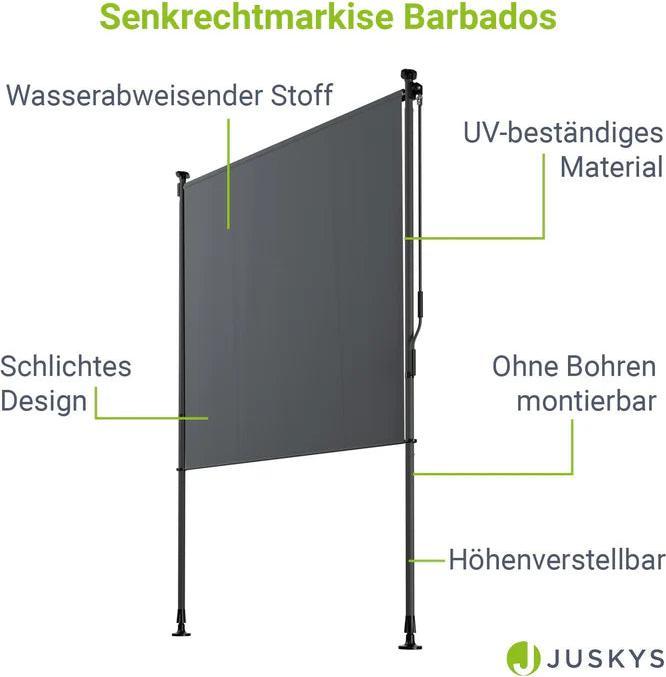 Actual product image Juskys Senkrechtmarkise Barbados (1.20 m)