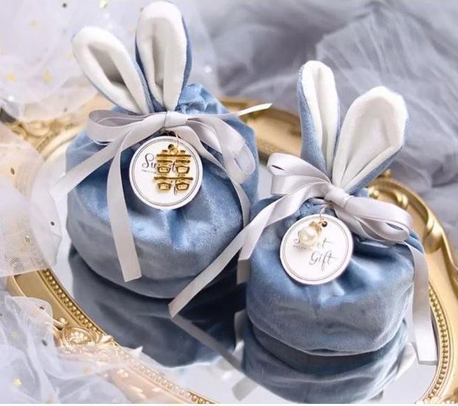 Immagine prodotto MU Style Sacchetti regalo della serie Baran con orecchie da coniglio (set da 4) (Borsa da regalo, 4 x)