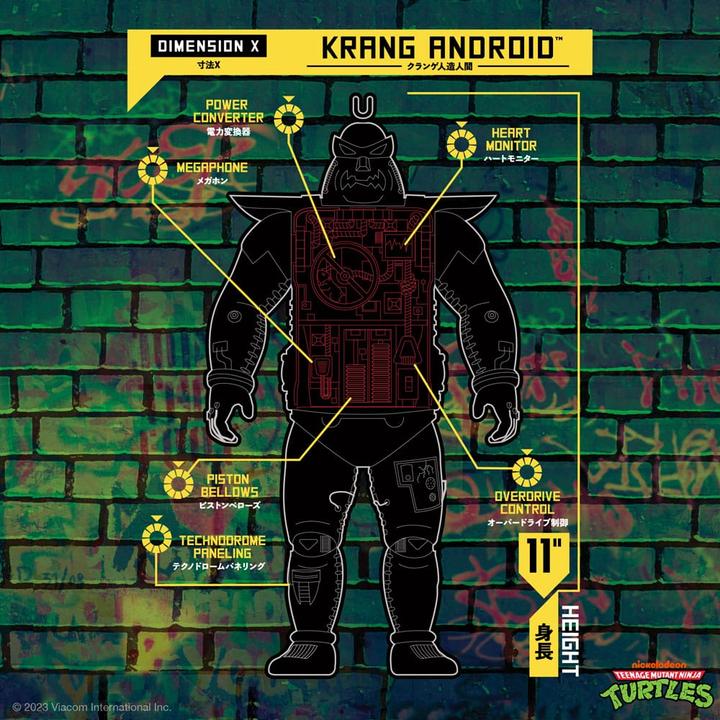 Image du produit Super7 Tortues Ninja figurine Super Cyborg Krang Android (Full Color) 28 cm