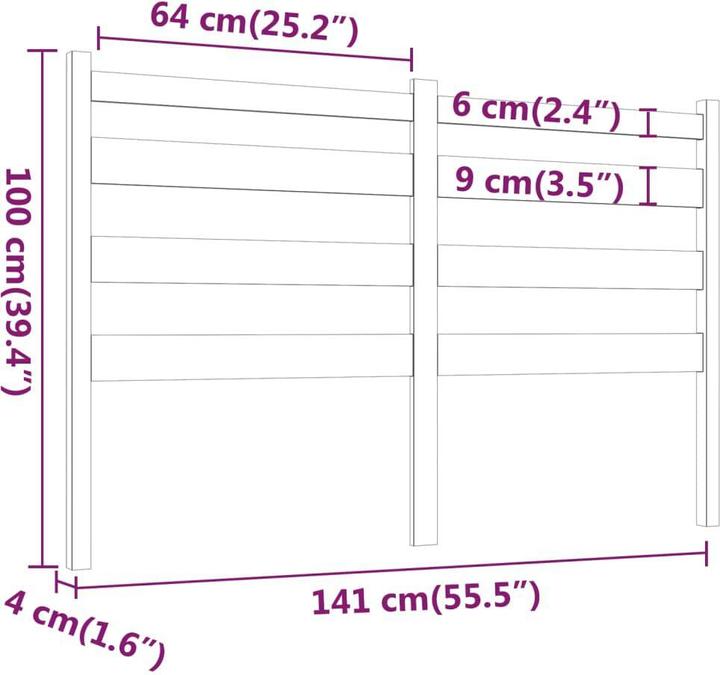 Actual product image VidaXL Bonar (141 x 4 x 100 cm)