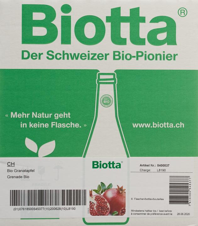 Immagine prodotto Biotta Melograno (6 x 50 cl)
