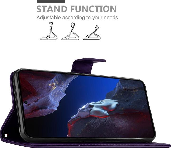 Produktbild Cadorabo Hülle für Xiaomi Poco F5 Pro mit Blumen Muster (Xiaomi Poco F5 Pro)