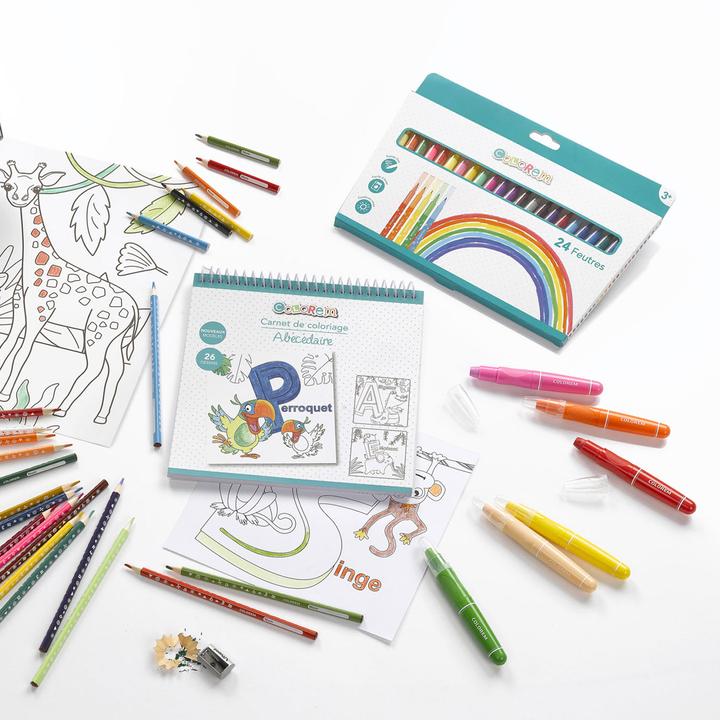 Actual product image Eugene Perma Felt-tip pens, 24 pens with fine tip (Multicoloured, 24 x)