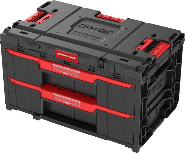 Produktbild Tool Brothers Toolbrothers RHINO XXL Drawer 2 ECO Toolbox Werkzeugbox 587 x 380 x 340 mm 29 l mit zwei Schubladen