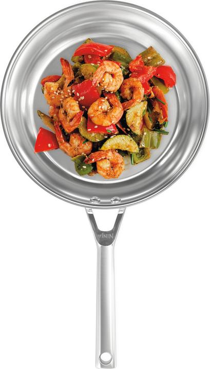 Actual product image Ninja NIA pot set 5t.EverCl.ES w.GD (24 cm, Pan set + pot set, Stainless steel)