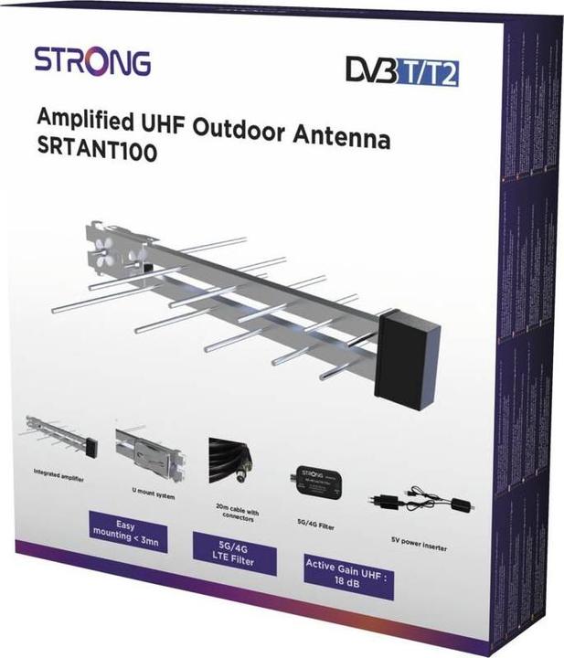 Produktbild Strong SRT ANT 100 (Flachantenne, 18 dB, DVB-T / -T2)