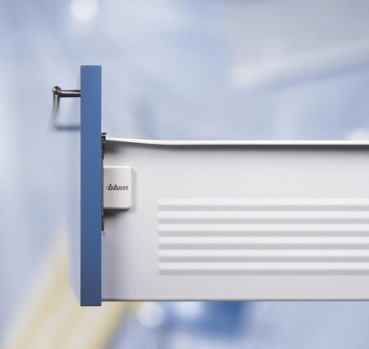 Actual product image Blum METABOX H frame 320 screw version, partial extension, NL 450, cream white