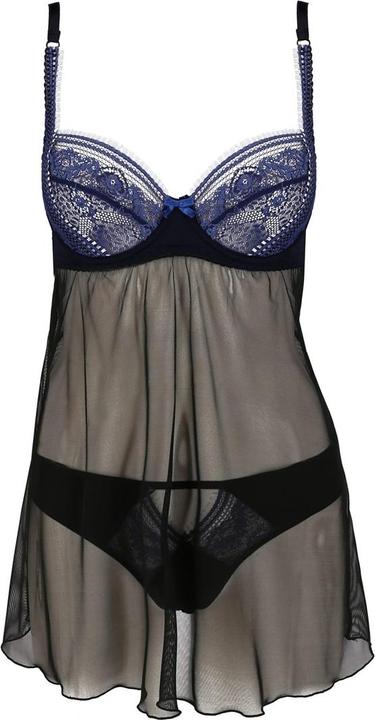 Produktbild Passion schwarz/blaues Chemise Gisele - XXL/XXXL (XXL)