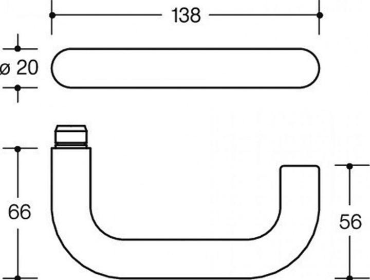 Produktbild Hewi Türdrücker 111 R-Technik (Türgriff)