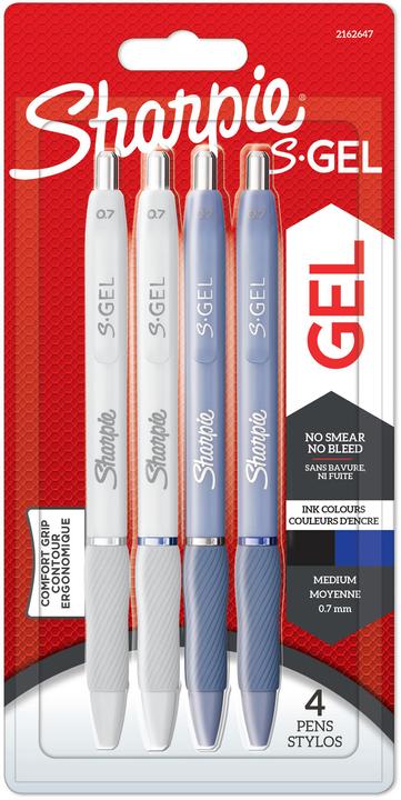 Actual product image Sharpie Gel Pen S-Gel Fashion Set of 4 Frost+Pearl (Pearl effect, Blue, 4 x)