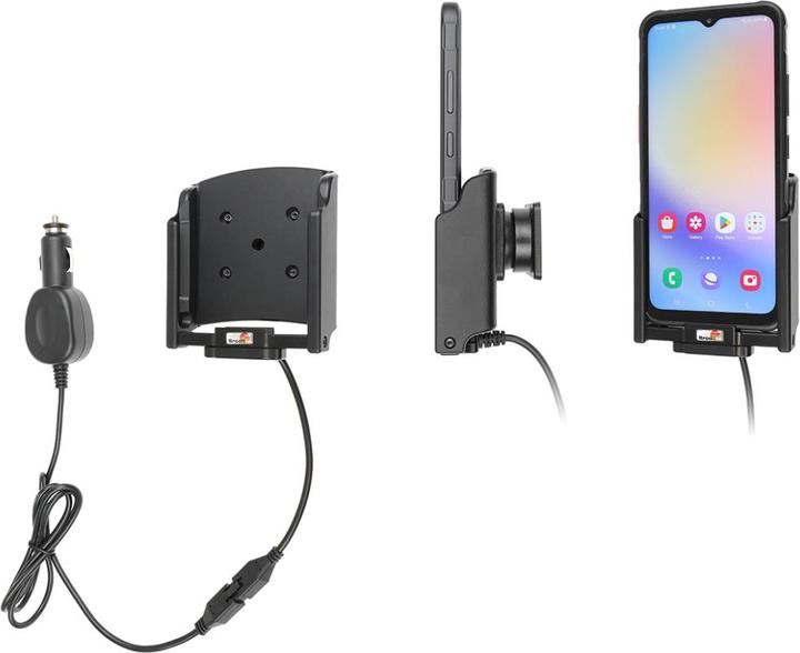 Actual product image Brodit Active USB holder, 12/24V, for SAMSUNG Galaxy XCover 7 (charging via pogo pins)