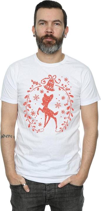 Immagine prodotto Disney Bambi Christmas Wreath Maglietta Uomo (XL)