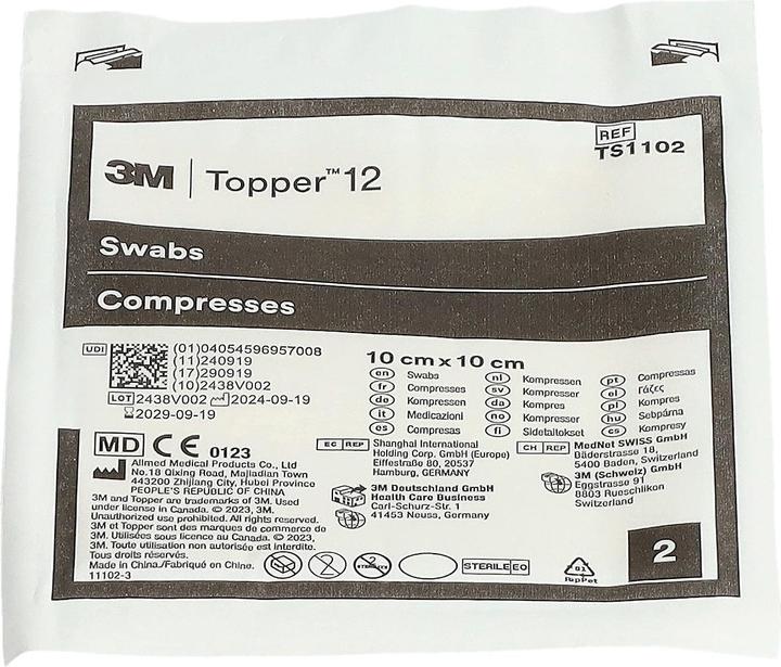 Produktbild Topper 12 NW Kompressen 10x10cm steril 140 Stk