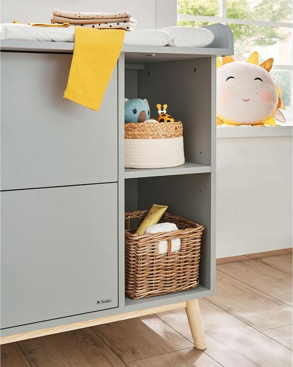 Image du produit Pinolino Set de chambre d'enfant 'Dusk' large, 2 pcs. (Lit de bébé, Unité de changement)